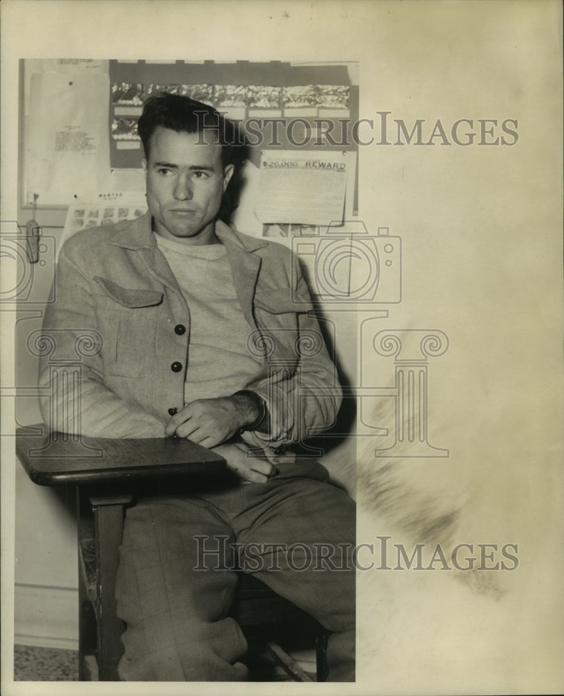 1953 Press Photo A.C. Dean, Florida prison escapee- Captured - noa84429 - Historic Images