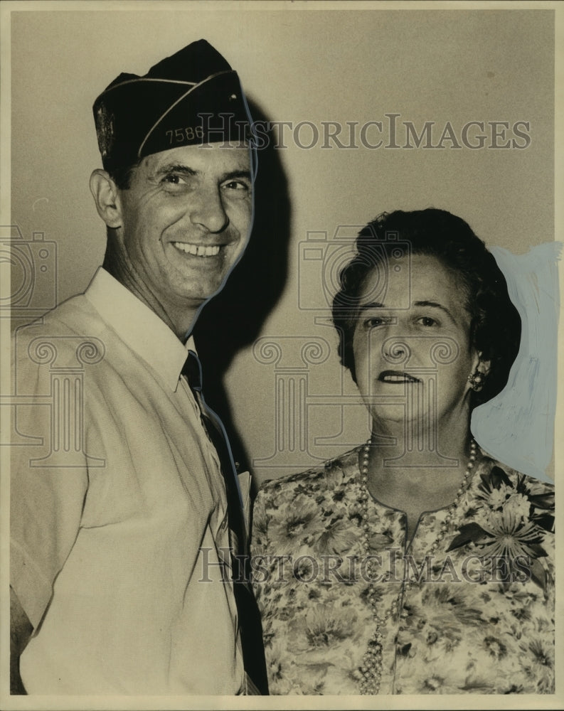 1964 Press Photo New commander , President of Louisiana Pelican Post Number 7586-Historic Images