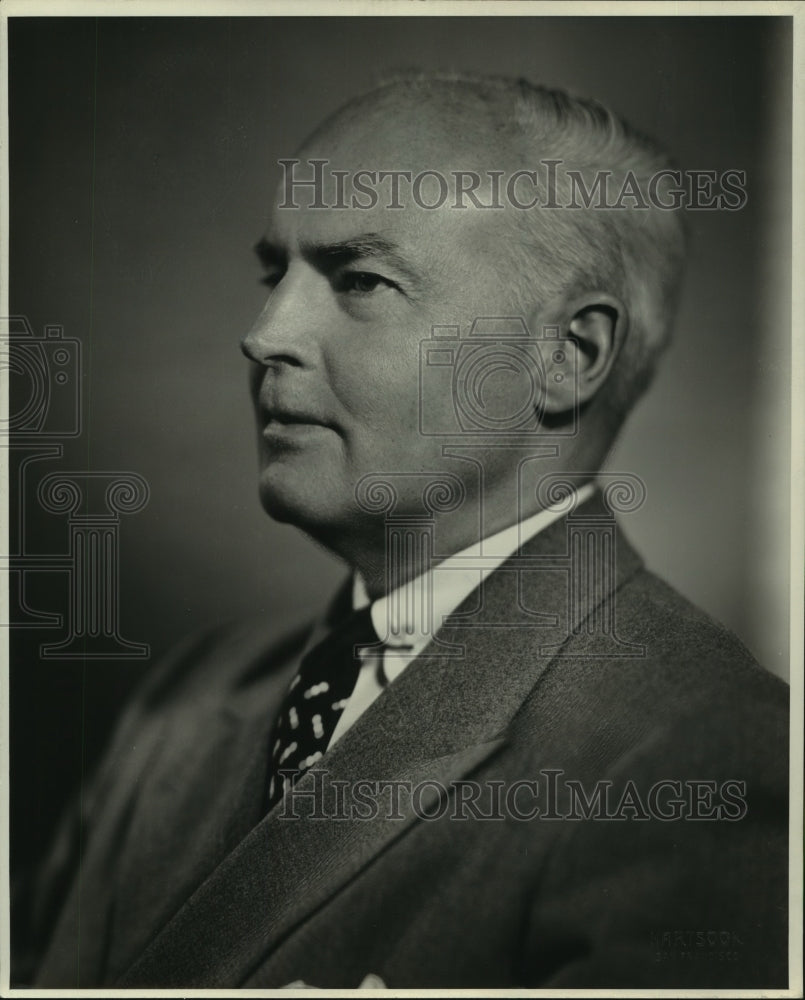 1956 Press Photo George W. Davis, Bankers Association President from California - Historic Images