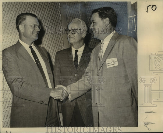 1962 Press Photo M.M. Reeves, G.C. Davis and S.R. Baxley, peanut organization-Historic Images