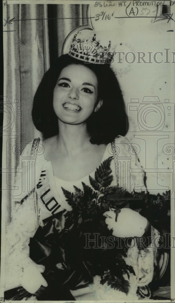 1967 Genevieve Del Gallo, Miss Louisiana after winning in Monroe-Historic Images