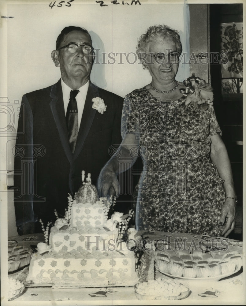 1961 Press Photo Mr. &amp; Mrs. Byron G. Dalma celebrate their 50th anniversary - Historic Images