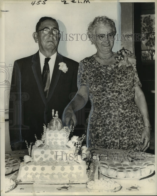 1961 Press Photo Mr. & Mrs. Byron G. Dalma celebrate their 50th anniversary - Historic Images