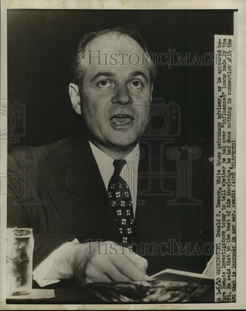 1951 Donald S. Dawson, White House patronage adviser-Historic Images