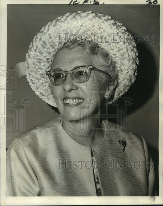 1966 Press Photo Hazel D'Amico, president, New Orleans Secretaries' Association - Historic Images