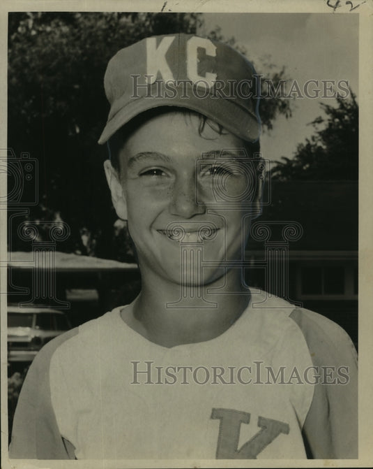 1964 Press Photo Rickey Davis, KC Baseball player at Harris Playground - Historic Images