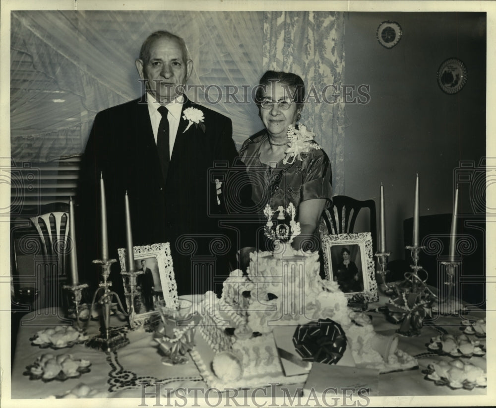 1961 Press Photo Mr. and Mrs. Salvatore DeMatteo - 50th wedding anniversary - Historic Images