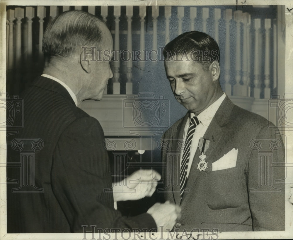 1961 Louis Shoyven and Albert deBen, Jr. of Belgian Consulate - Historic Images