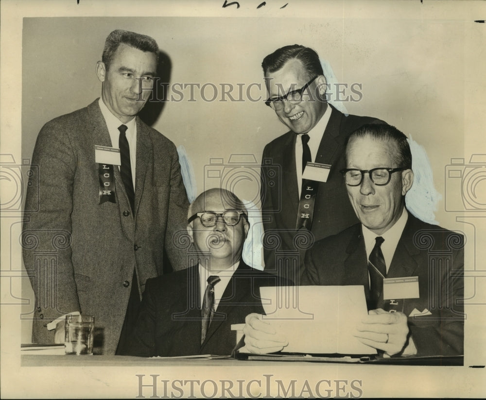 1965 Panelists on Louisiana Conference of Catholic Hospitals - Historic Images