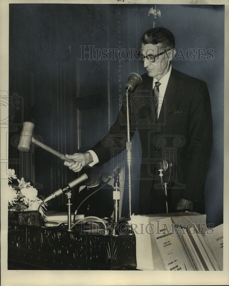 1966 Press Photo Speaker of the Louisiana House Vail M. Delony Opens Session - Historic Images