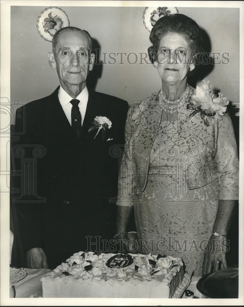 1967 Press Photo Mr. &amp; Mrs. Anthony J. DiLona Celebrate 50th Wedding Anniversary - Historic Images