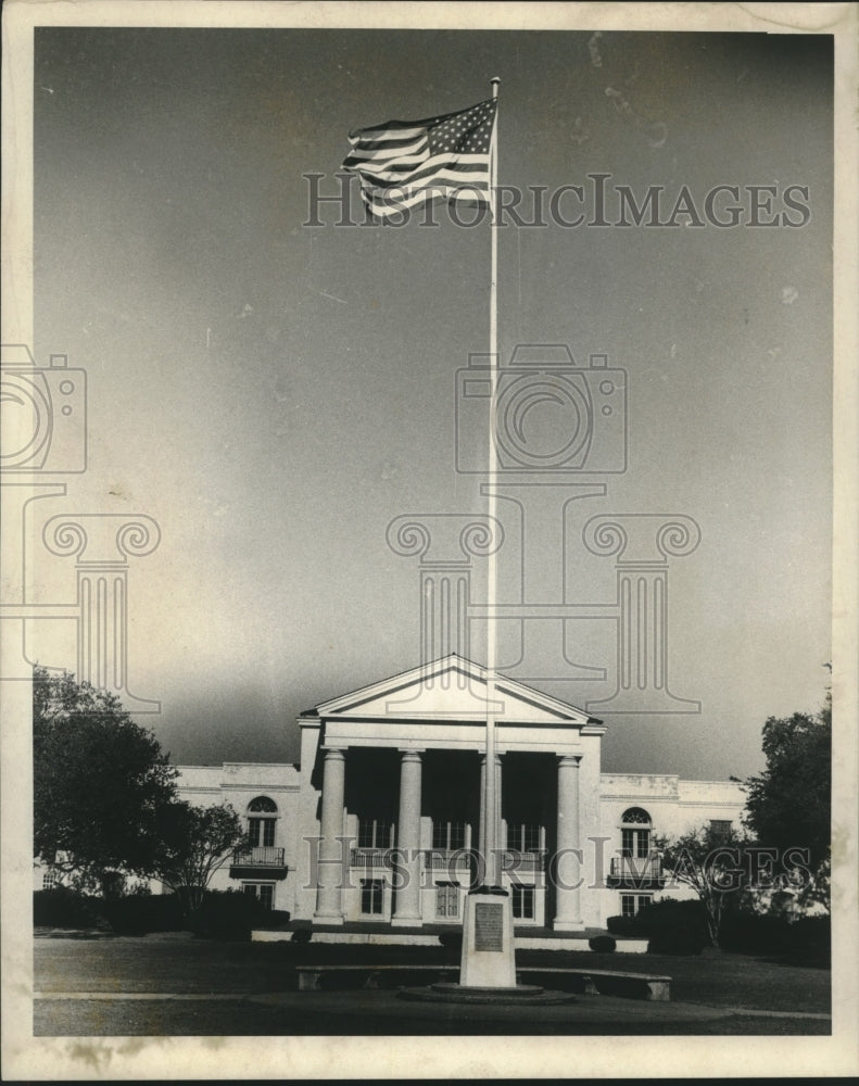 1969 Dillard University Main Building and Flag Pole-Historic Images