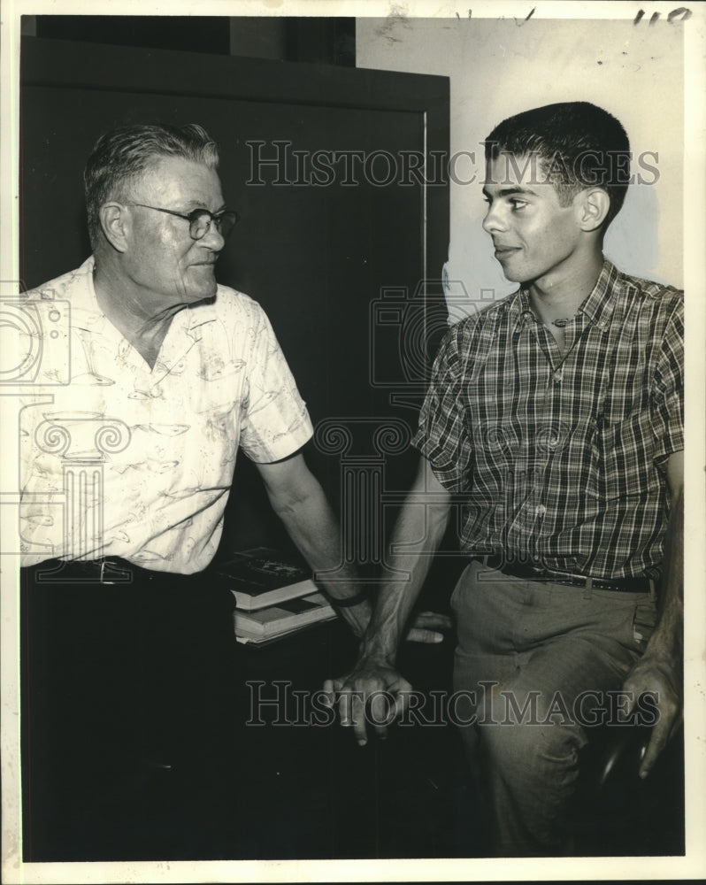 1962 Press Photo Howard de St. Germain, Student Math Trainee at Missile Range-Historic Images