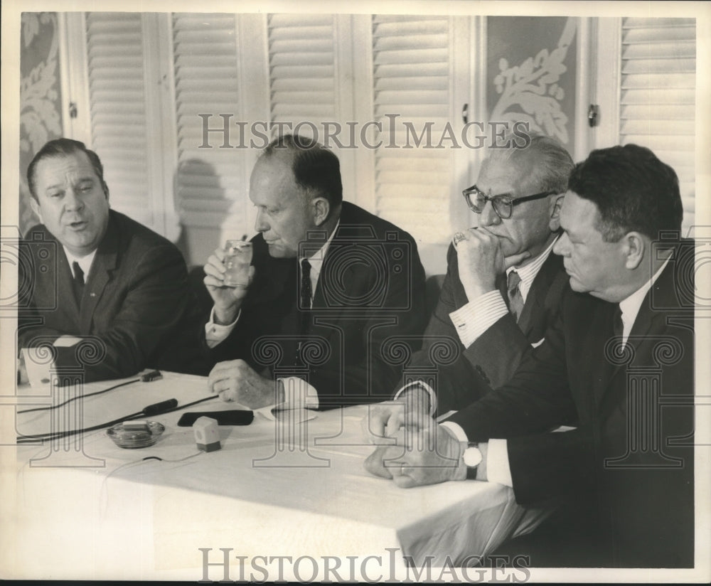 1964 Lowe, Oillon, Herbert Boggs at a conference in New Orleans - Historic Images