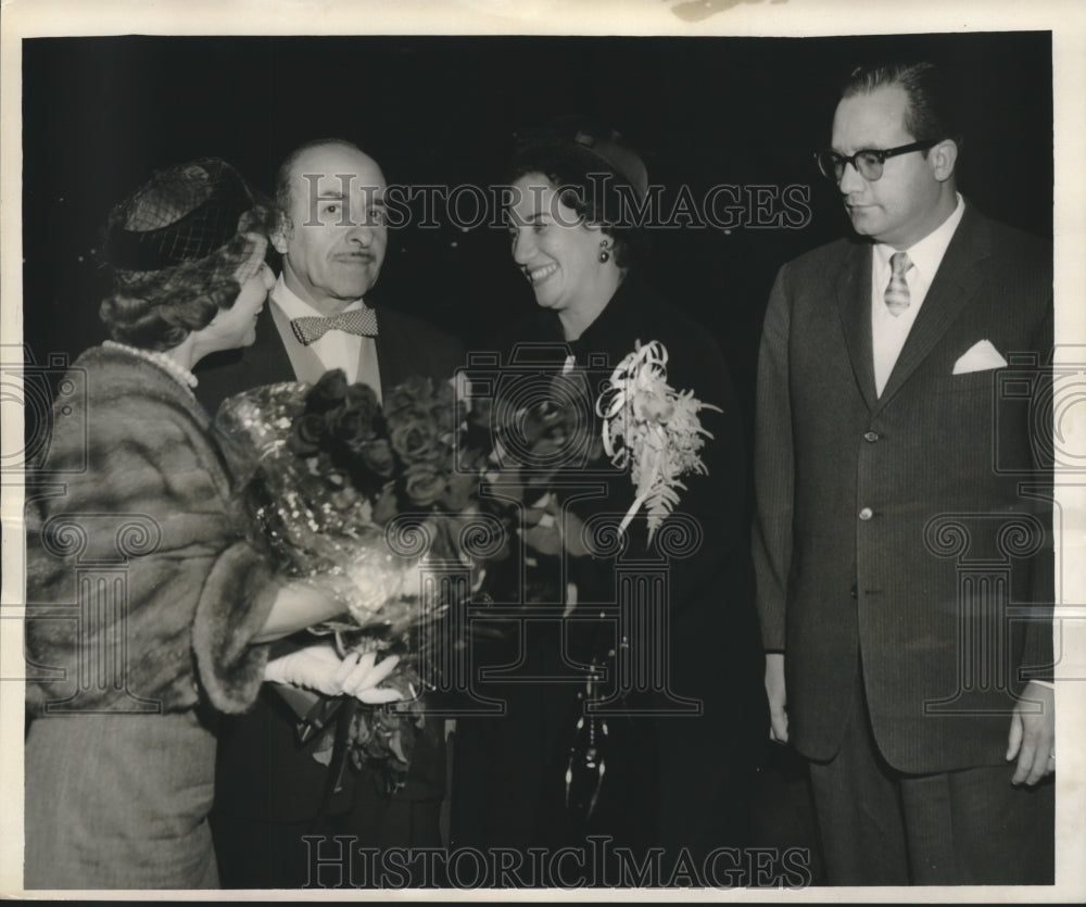 1960 Press Photo Honduran Officials Arrive in New Orleans, Louisiana - noa88879-Historic Images