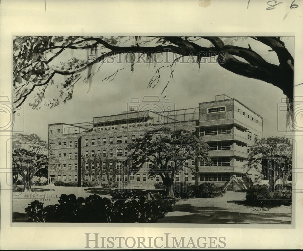 1949 Construction of five-story annex to DePaul Sanitarium - Historic Images