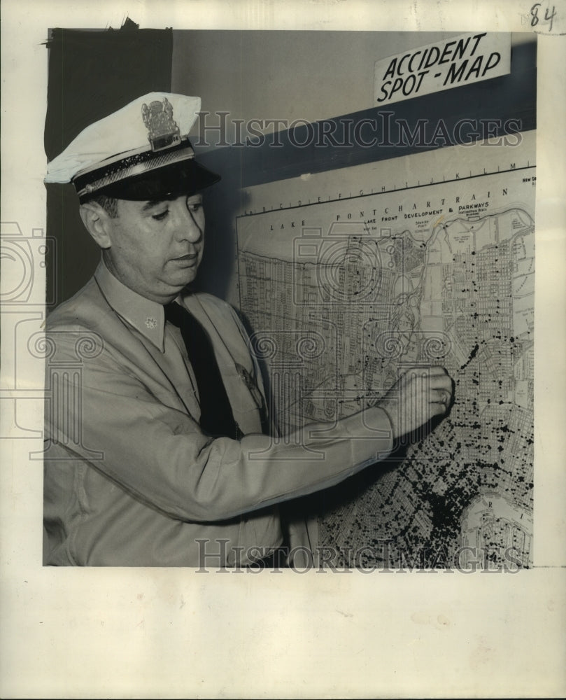 1950 New Orleans Traffic Supervisor Major Joseph DePaoli - Historic Images