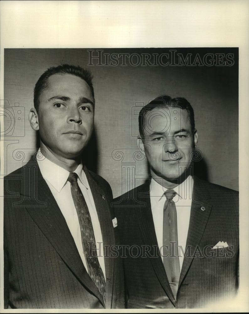 1962 Press Photo Lions Club Officials from New Orleans and Gentilly, Louisiana - Historic Images