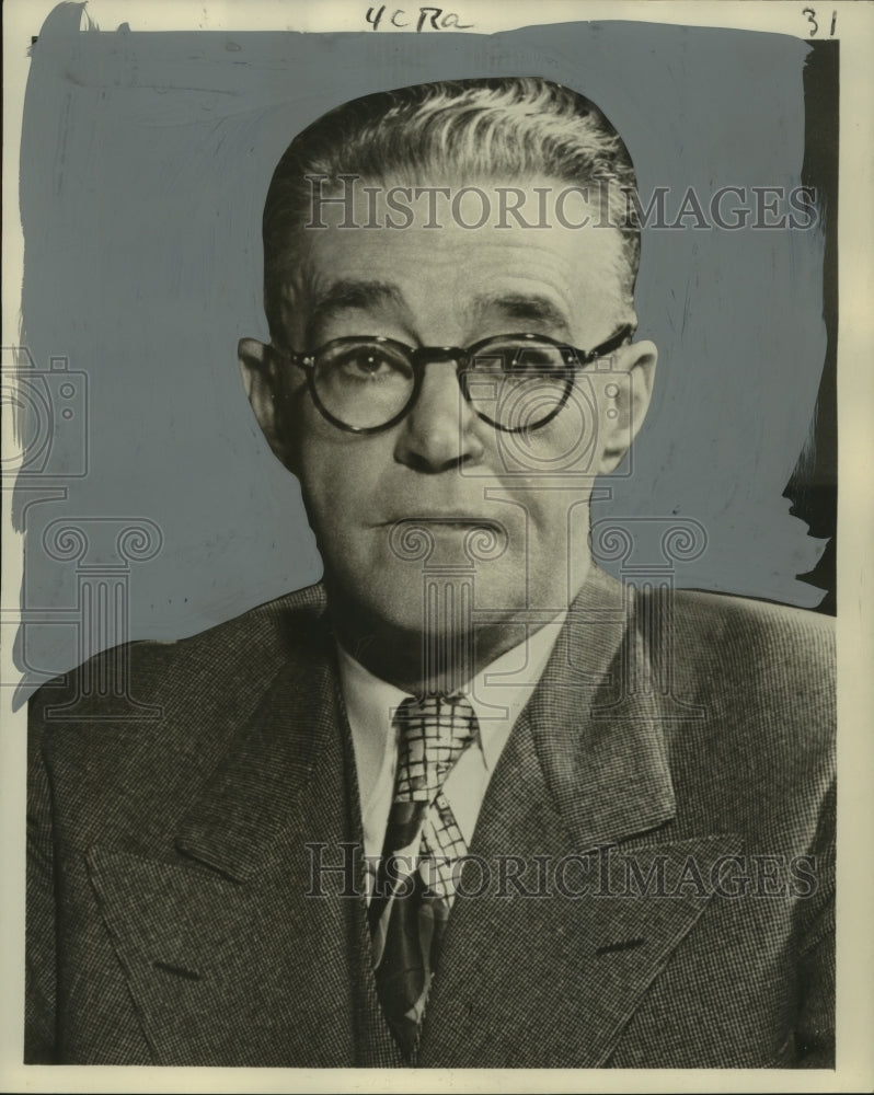 1954 Press Photo William N. Deramus of Kansas City Southern Lines, chairman - Historic Images