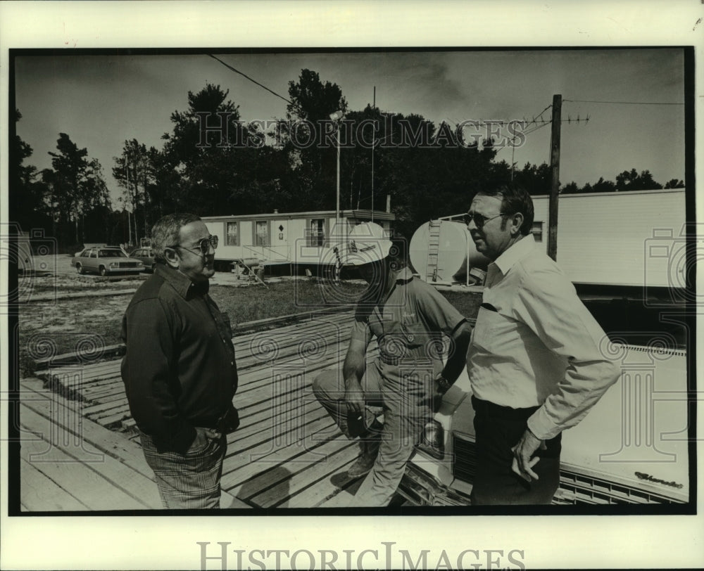 1978 Oil Company official on East Baton Rouge Parish scouting sites-Historic Images