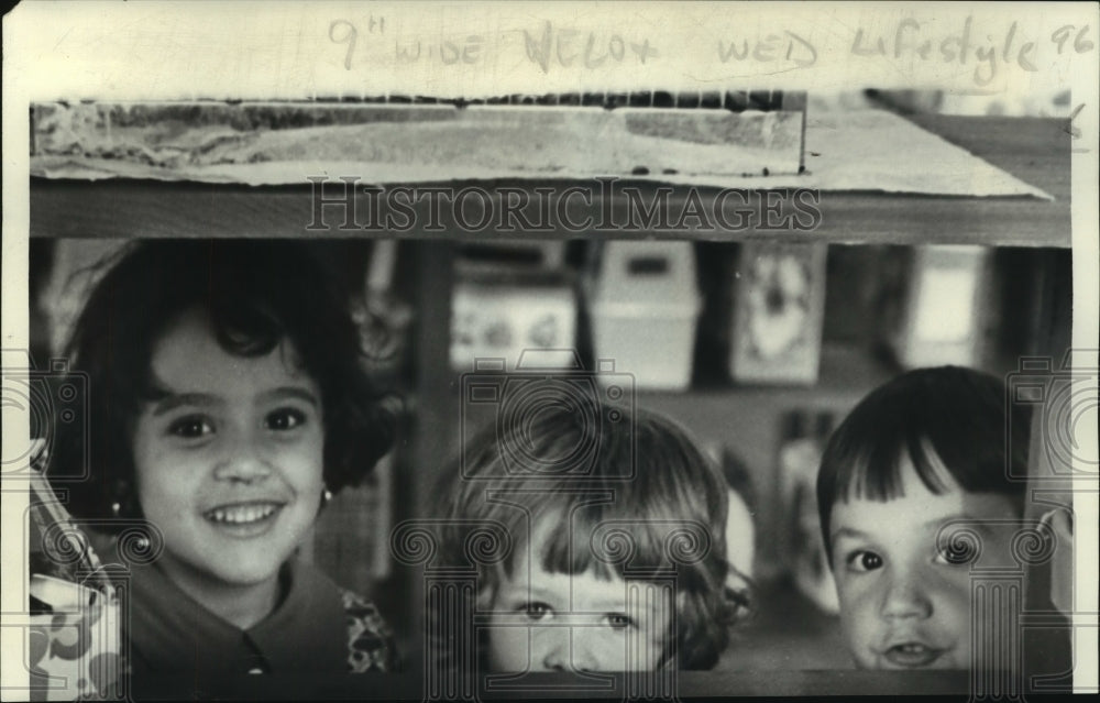 1974 Press Photo A group of children playing house - noa90651 - Historic Images