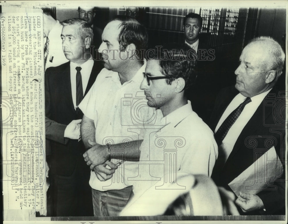 1969 Robert B. DePugh &amp; Walter P. Peyson at Kansas City County Jail - Historic Images