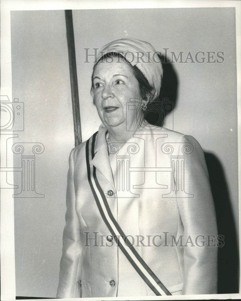 1968 Daughters of the Confederacy President Mrs. Lawrence Dumestre - Historic Images