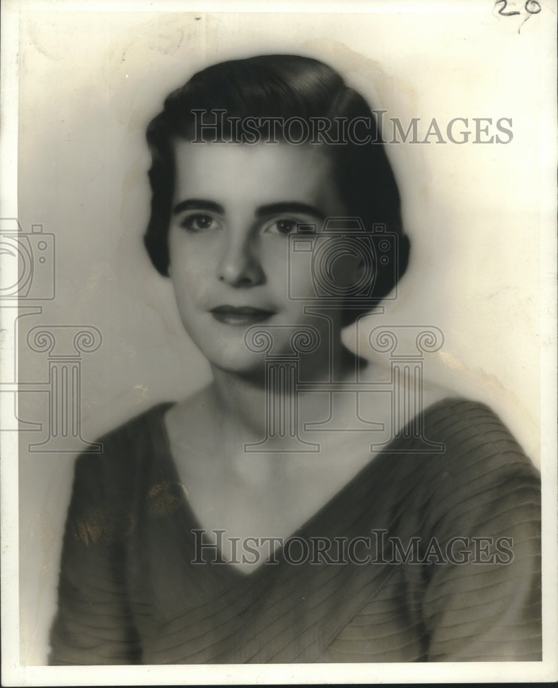 1957 Press Photo Miss Alice Duffy, Queen- New Orleans Festival - Historic Images