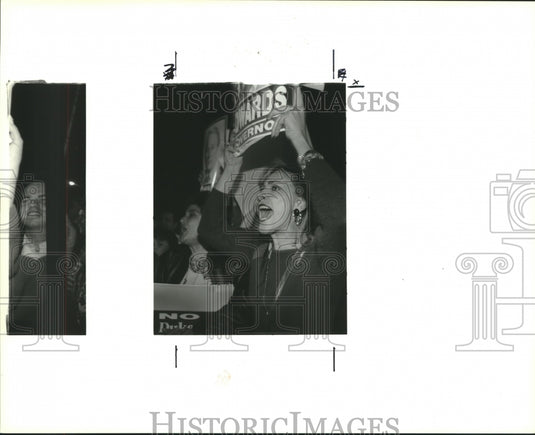 Press Photo David Duke's supporter in a campaign rally - noa91229 - Historic Images
