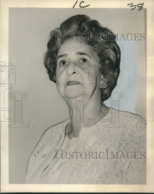 1965 Press Photo Mrs. Jesse M. Dudley, President, Confederate Literary Club - Historic Images