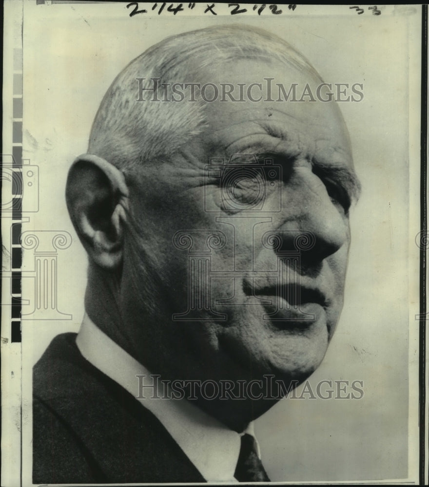 1969 Press Photo General Charles De Gaulle of France - noa92421 - Historic Images
