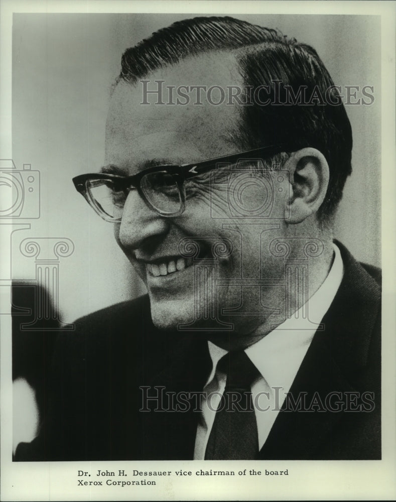 1968 Press Photo Dr. John H. Dessauer of Xerox Corporation - noa92740 - Historic Images