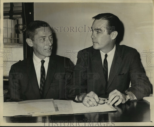 1962 Press Photo Legal Aid Bureau with John J. Dolan & Harry F. Connick.-Historic Images