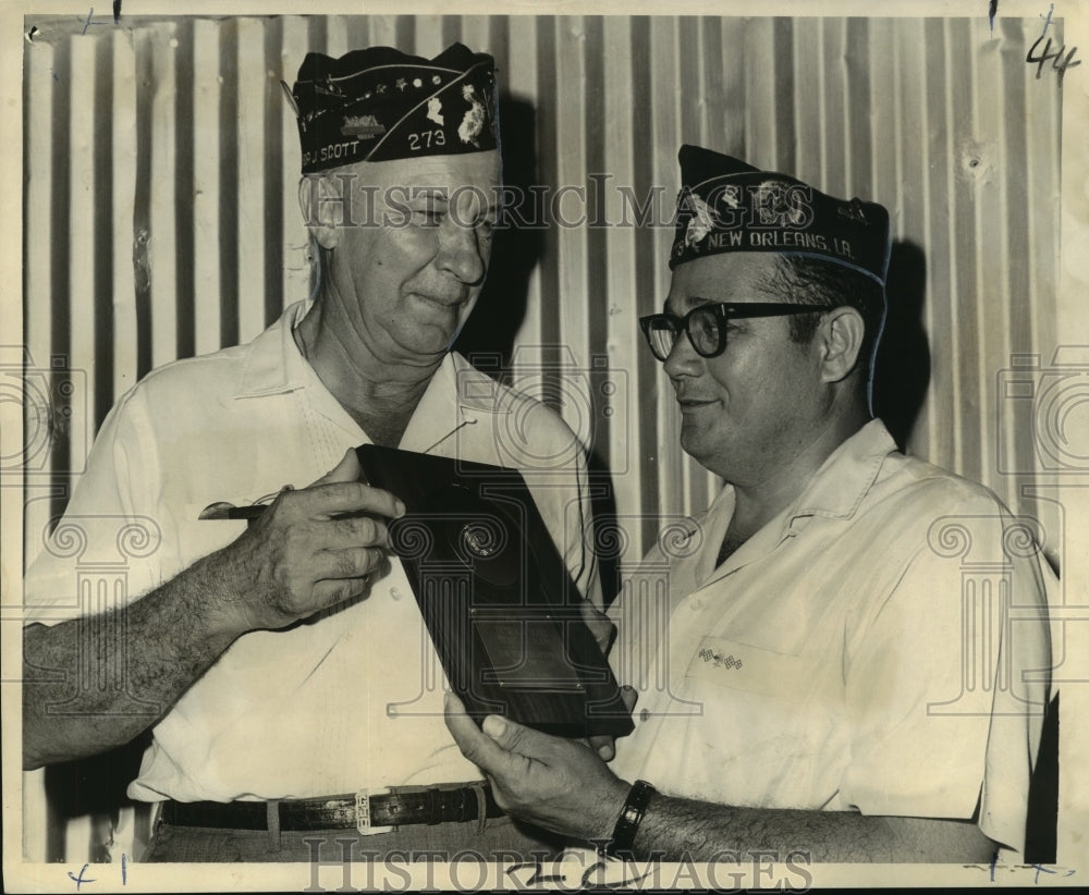 1967 Press Photo American Legion Post 273 honors Henry Calato - noa93271 - Historic Images
