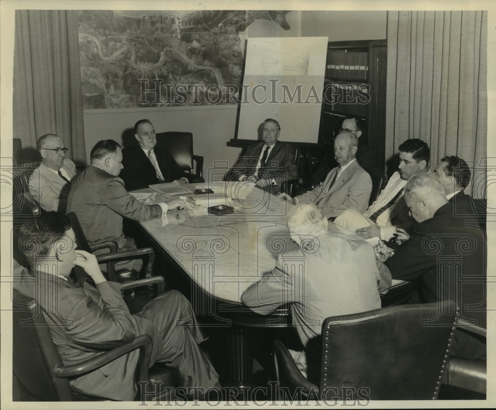 1959 Press Photo Dock Board members on session - noa93330-Historic Images