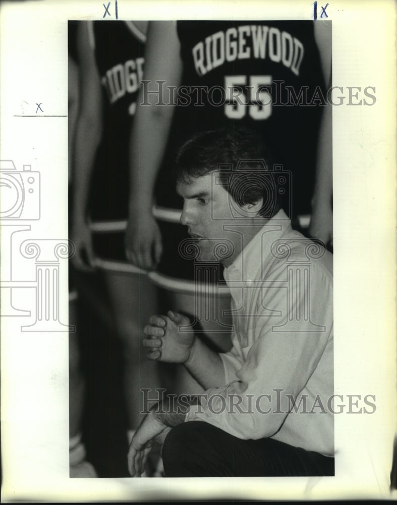 1991 Press Photo Ridgewood basketball Coach Chuck Dorvin - noa94077 - Historic Images