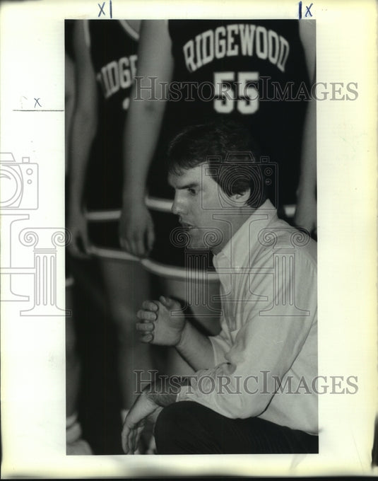 1991 Press Photo Ridgewood basketball Coach Chuck Dorvin - noa94077 - Historic Images