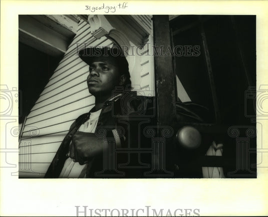1996 Press Photo Christopher Doty served 3 years of 12 year manslaughter charge. - Historic Images