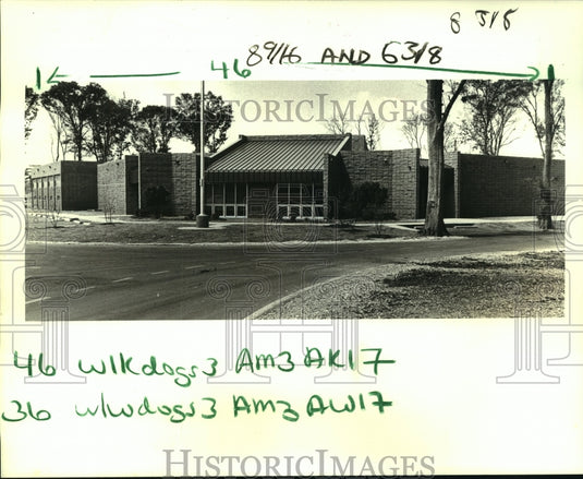 1986 Press Photo New East Bank Animal Shelter in Metairie, Louisiana. - Historic Images
