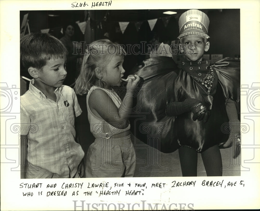 1985 Press Photo Children at East Jefferson General Hospital Children&#39;s Fair - Historic Images