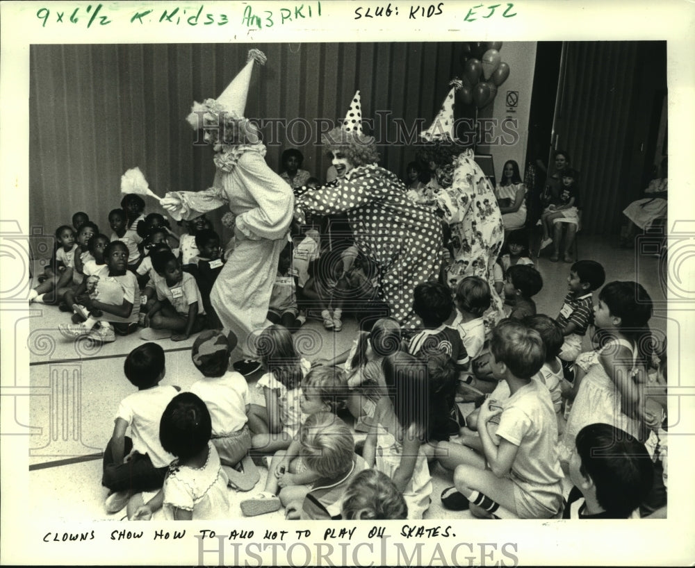 1984 Press Photo Kindergarten students at the East Jefferson General Hospital - Historic Images