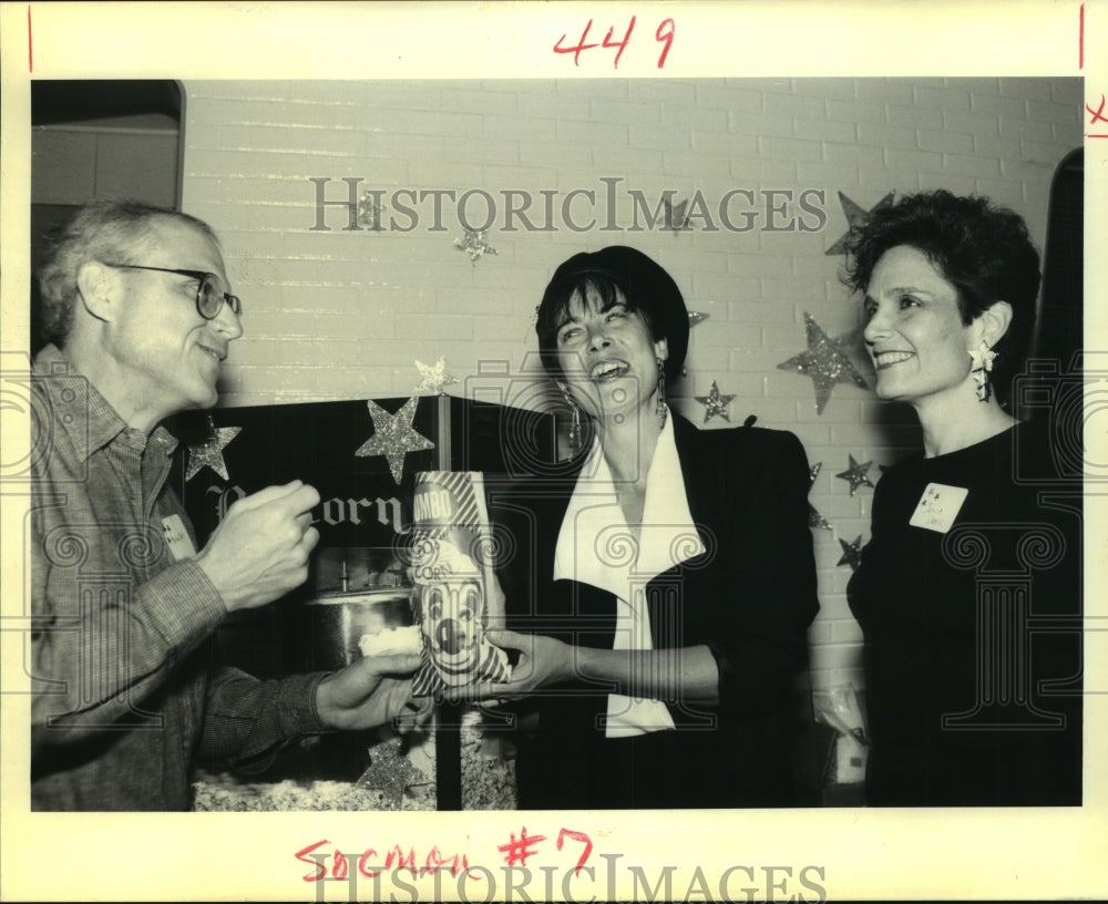 1992 Press Photo Morton Katz, Jenny Rosenson, Janice Drill-Jewish Community Ctr - Historic Images