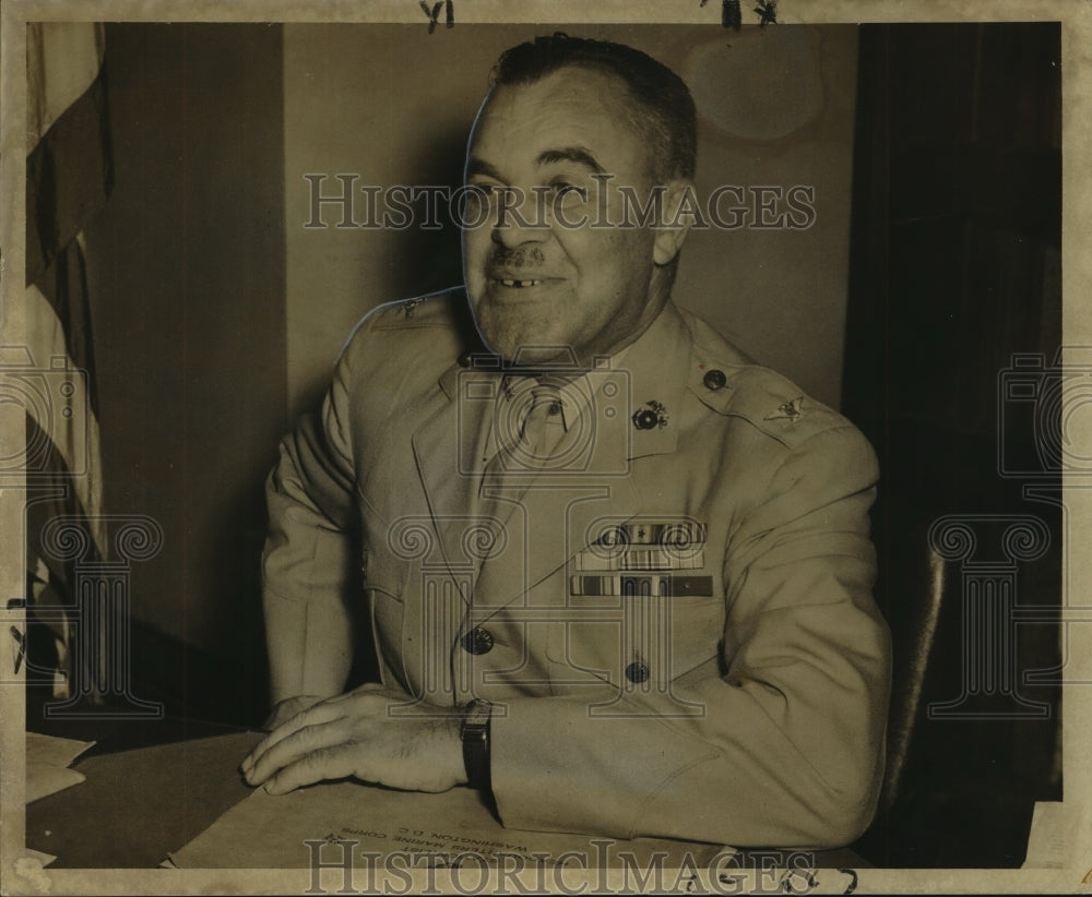 1948 Colonel Bernard Dubel, Marine Corps Reserve District Officer - Historic Images