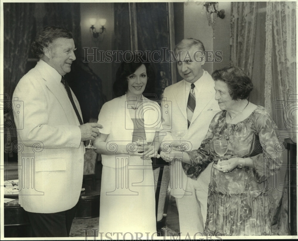 1980 Press Photo Jack Brown, Jackie and Wally Dorion, Miriam Barranger - Historic Images