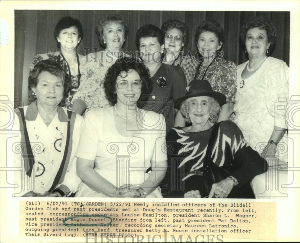 1991 Press Photo Officers of the Slidell Garden Club - noa94967 - Historic Images