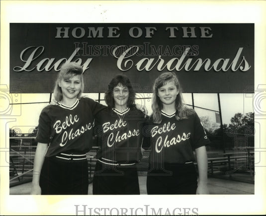 1991 Press Photo Shannon Dickson and Shannon Dickson of Belle Chasse Cardinals. - Historic Images