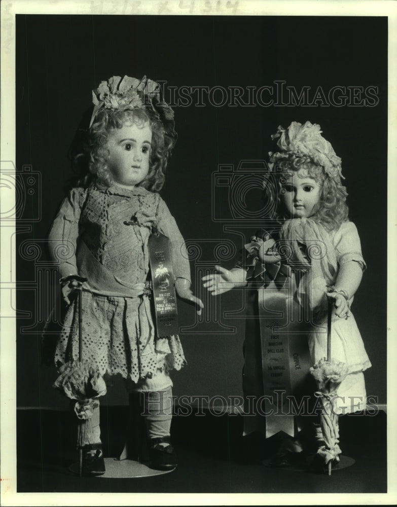 1982 Press Photo Rare dolls Marlo and Effie are part of bebe collection - Historic Images