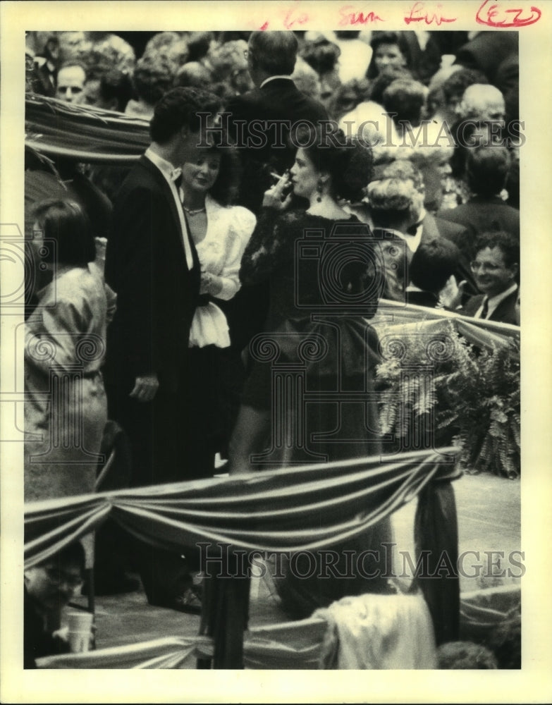 1992 Press Photo The Schwegmans &amp; governor&#39;s daughter at Inaugural Ball. - Historic Images