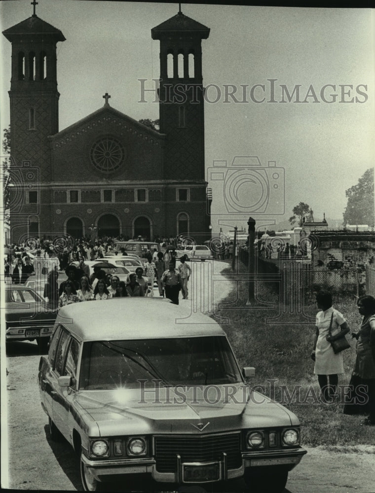 1975 Press Photo St. John the Baptist Catholic Church in Edgard, Louisiana. - Historic Images