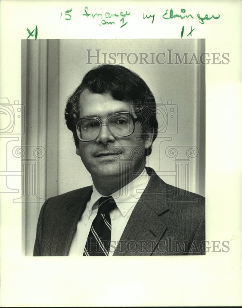 1988 Press Photo Consultant From Putnam, Hayes & Bartlett Inc., Charles Ebinger - Historic Images